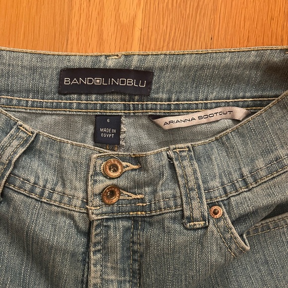 vintage bandolino blu boot cut light wash jeans - Picture 3 of 5